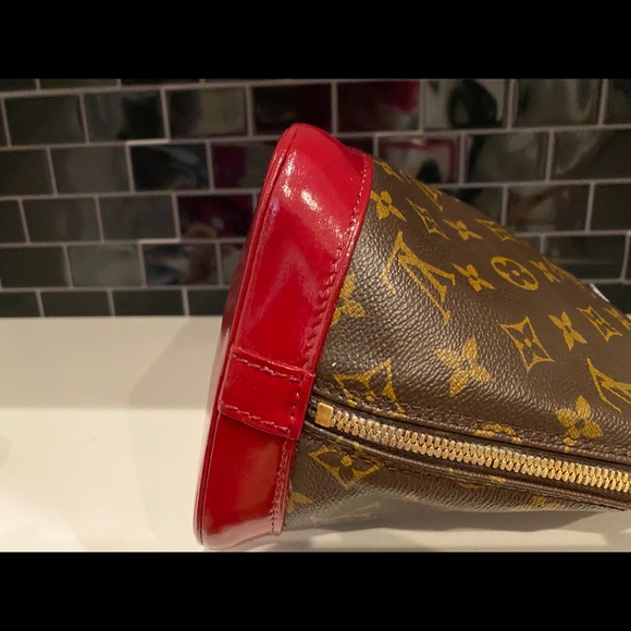 Louis Vuitton Alma custom scarlet and grey bag - Picture 6 of 12